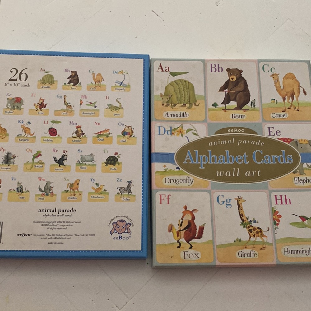 Pottery Barn Kids PBK letter posters. 8 x 10. So pretty to put up on the wall!